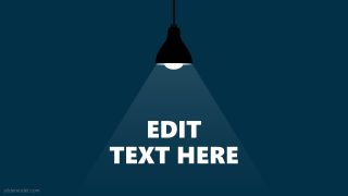 Slide of Lightshade Spotlight PowerPoint