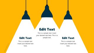 Slide of Hanging Lights PowerPoint