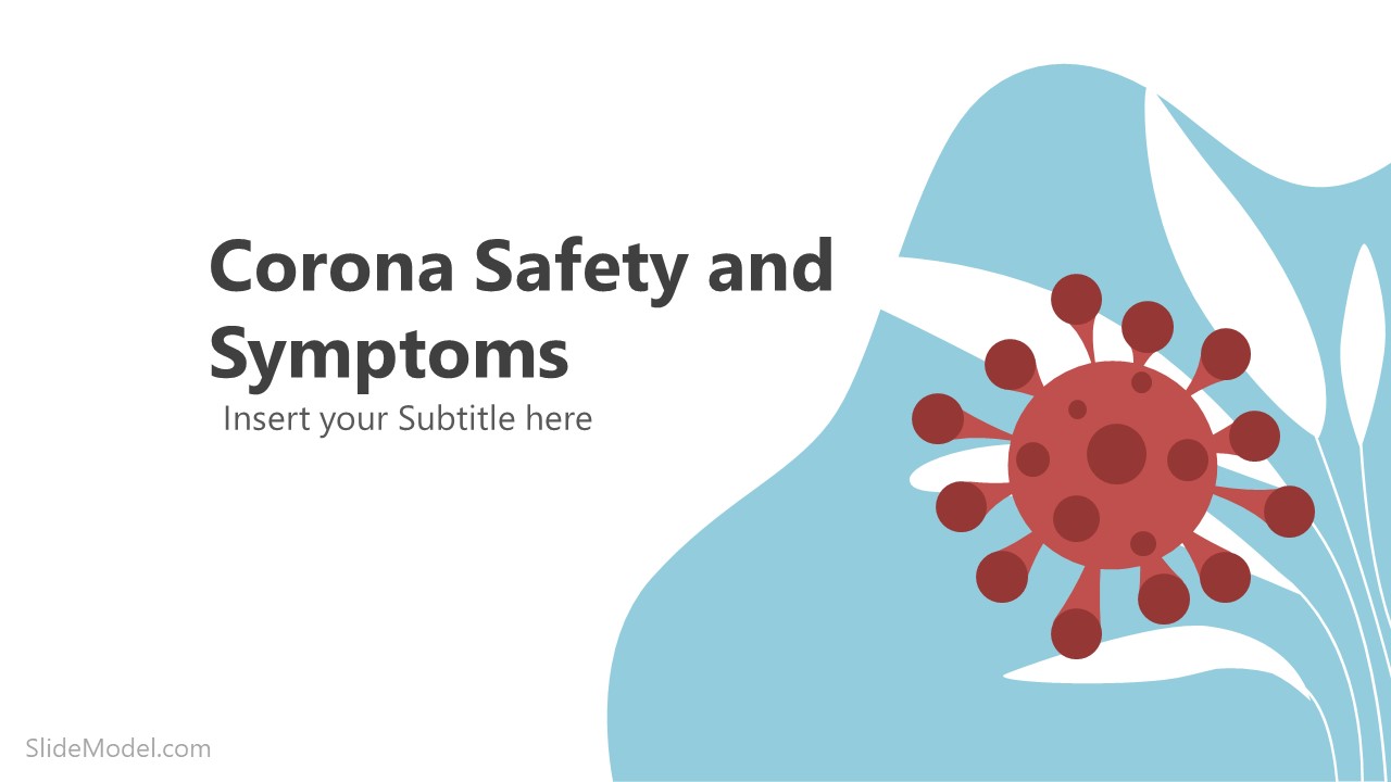 Coronavirus Safety and Symptoms PowerPoint Template Pertaining To Virus Powerpoint Template Free Download