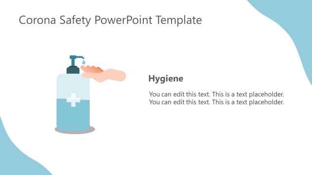 PowerPoint Shapes of Hand Sanitizer COVID-19