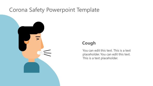 PowerPoint Symptoms COVID-19 Cough Illustration