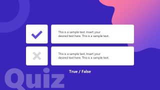 Slide of True False Questions Quiz Maker 