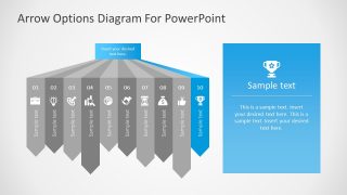 Arrow Bars Template 10 Segment Slide