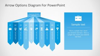 Presentation of 10 Segments Arrow Bars 