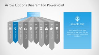 Arrow Bars Template 2 Segment Slide