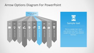 Arrow Bars Template 7 Segment Slide