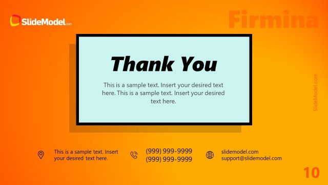 Firmina PowerPoint Thank You Template