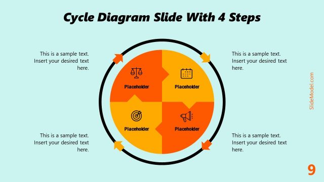 Firmina PowerPoint 4 Steps Cycle Template
