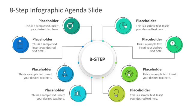 Infographic Agenda 8 Steps PowerPoint