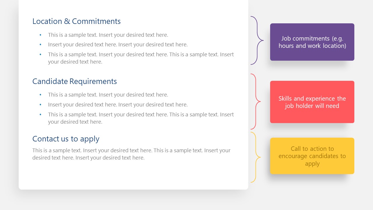 PowerPoint Job Description Simple Template SlideModel PowerPoint Job Description Simple Template SlideModel