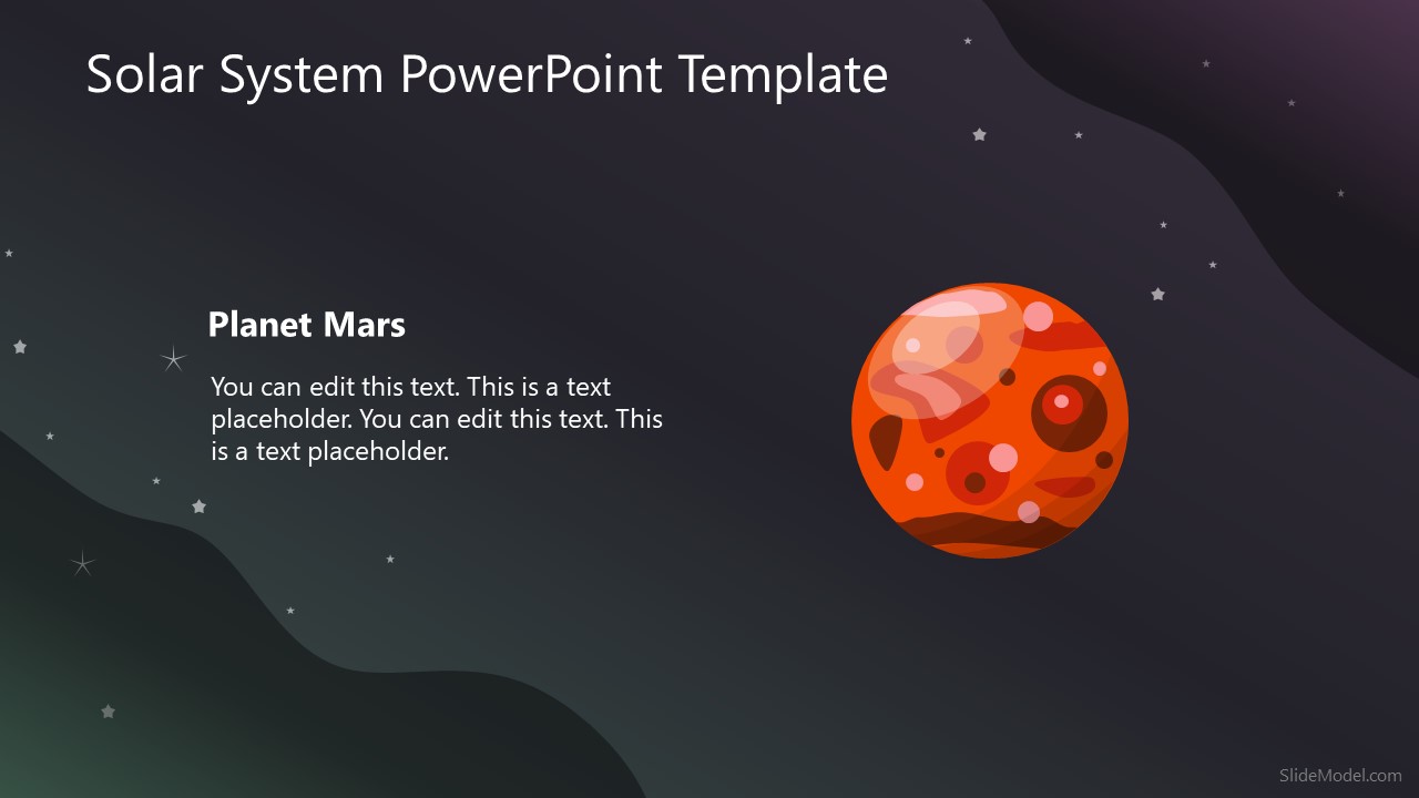 Mars Planet Slide PowerPoint Template - SlideModel