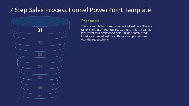 Funnel Diagram Sales Process Prospect PowerPoint