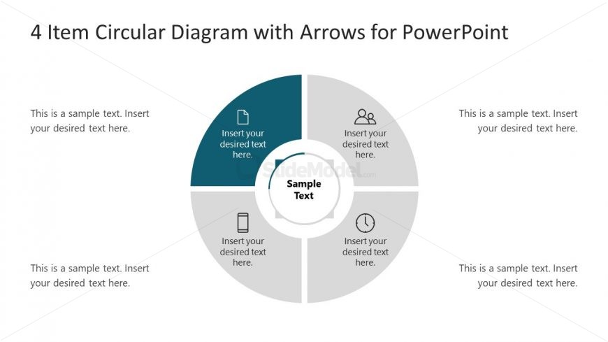 Circular Diagram Template Item 4