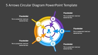 PowerPoint 5 Steps Arrows Diagram 