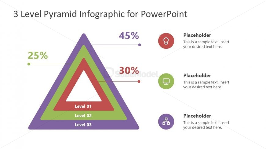 Presentation of Infographic Pyramid Diagram