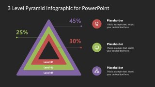 Concentric Triangles Pyramid Diagram PowerPoint