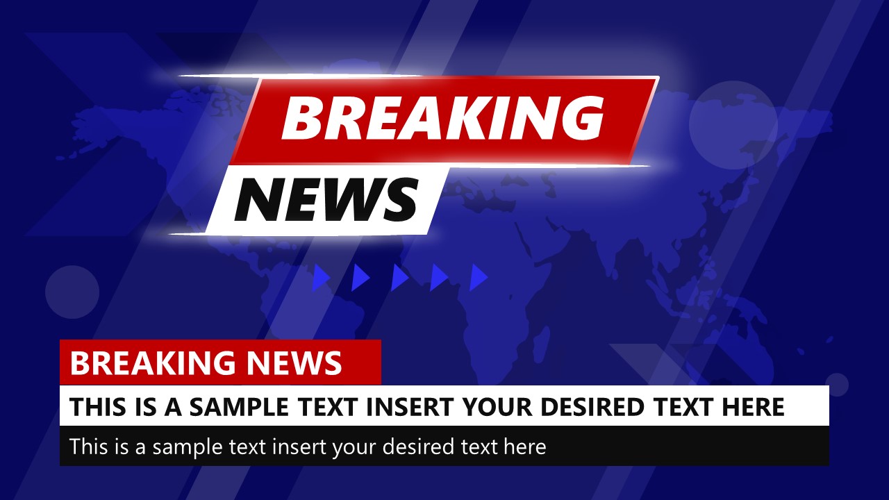 Breaking News Template Broadcast Theme SlideModel