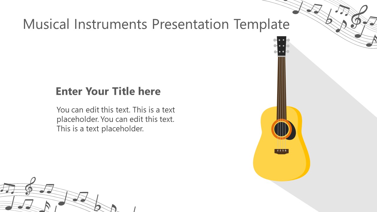 Musical Instruments PowerPoint Template SlideModel