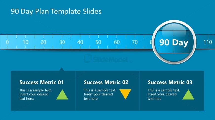 PPT Metrics Timeline 90 Day Plan 