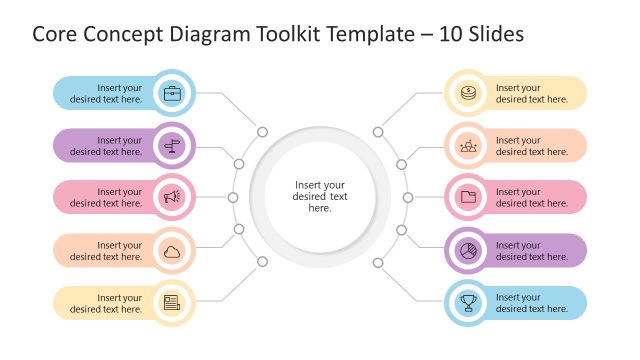 Core Concept Diagram Toolkit Template for PowerPoint