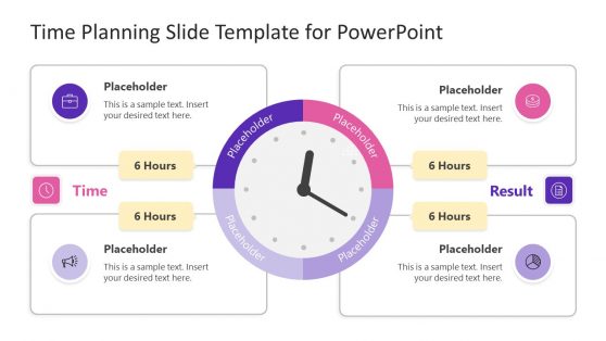 4 Steps Clock and Time Planning PPT