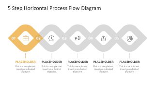 Connected Step 1 Infographic Process Flow Diagram Slide