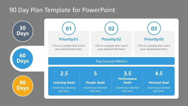 60-Day Plan PowerPoint Diagram Template