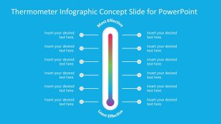 Template of Thermometer Reading Temperature 