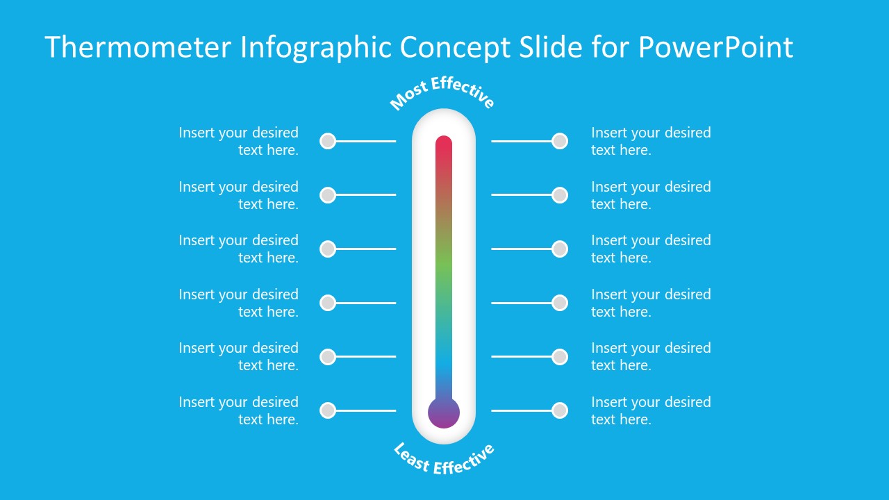 Temperature Reading PowerPoint Thermometer Infographics SlideModel