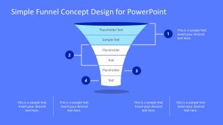 PPT 2 Level Funnel Chart Diagram 