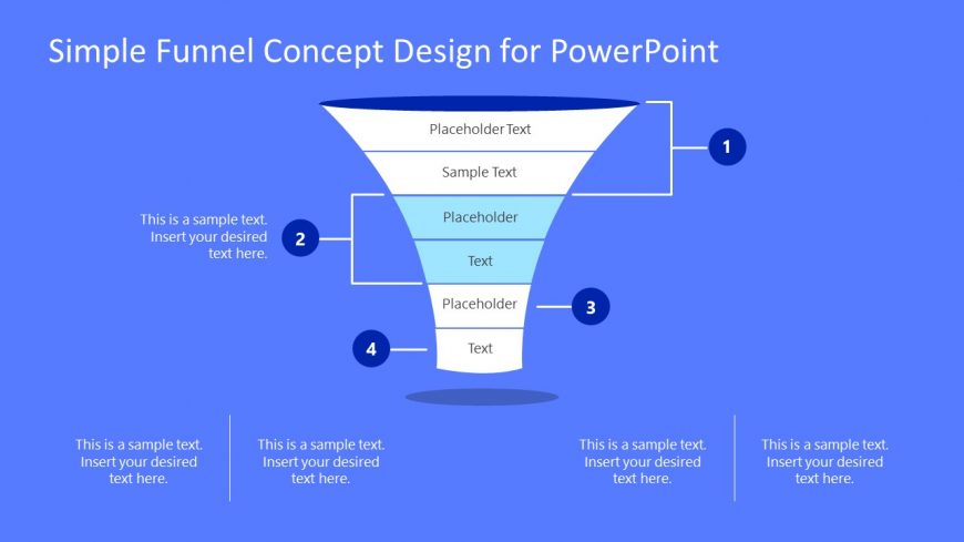 Slide of Multi-level Funnel Template 