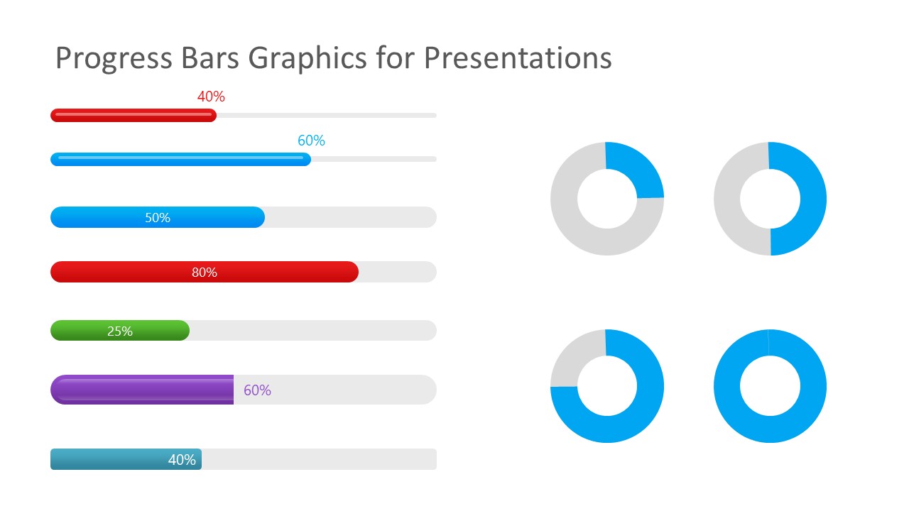 Progress Bar & Feature Comparison Bar PowerPoint Template SlideModel