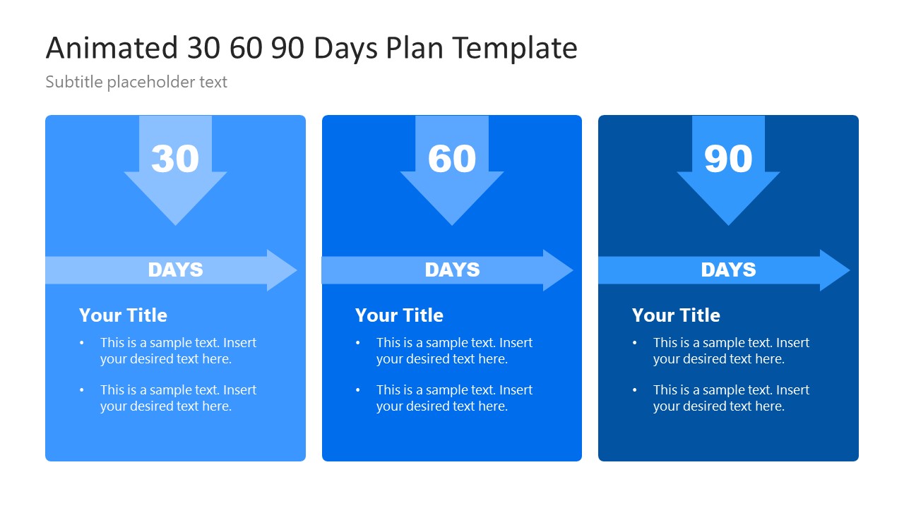 PowerPoint Slide of 30 60 90 Days Plan Technique