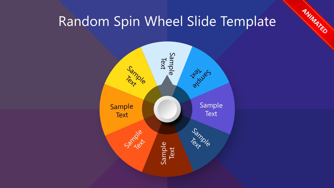 Animated Spin The Wheel PowerPoint SlideModel