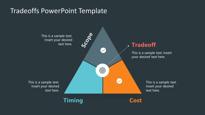 Triangle for Pyramid Tradeoffs Diagram PPT