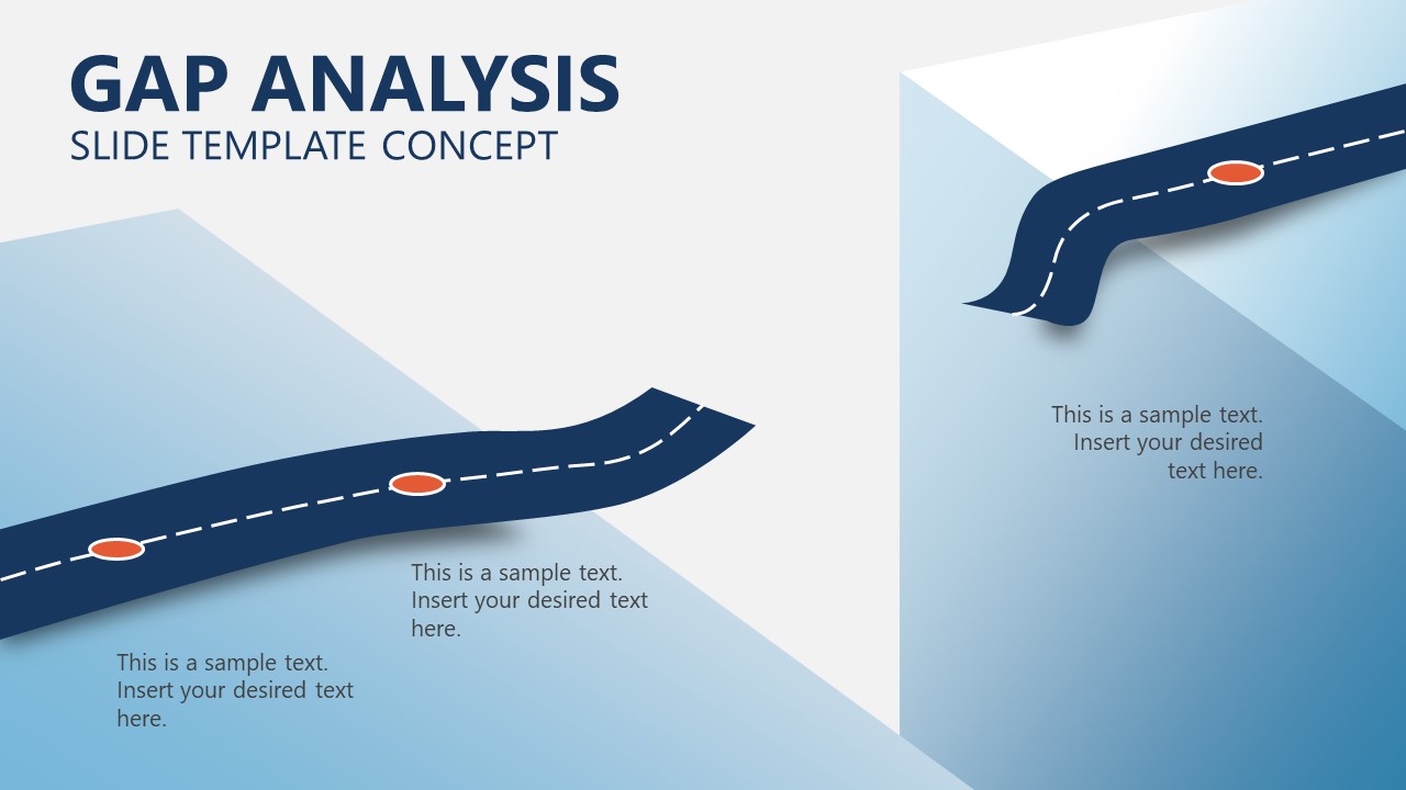 PowerPoint Concept Diagram for Gap Analysis 