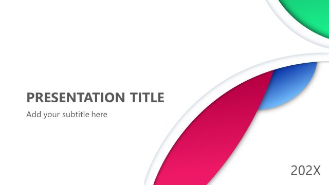 PPT Cover Page Gradients Template