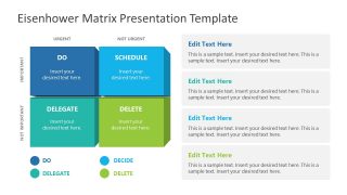 PPT 3D Diagram for Eisenhower Template 