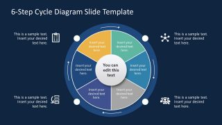 PPT 2-Level Cycle Process Diagram Template 