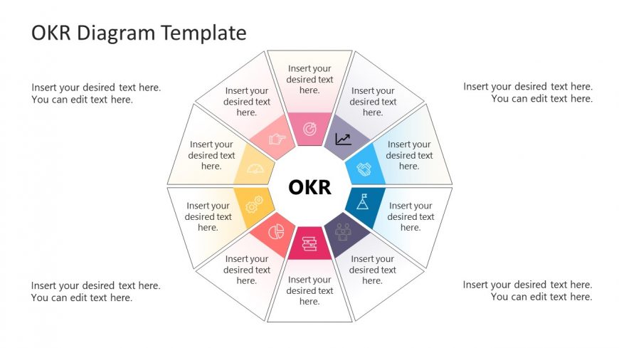 10 Segments Decagon Diagram Template