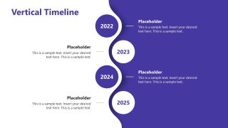 Vertical Curved Timeline Presentation