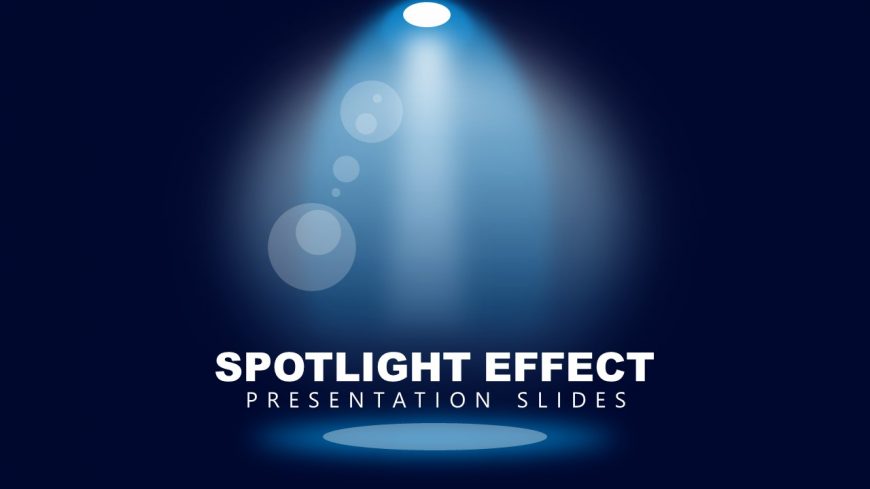 Slide of 1 Spot Light and Shades in PowerPoint