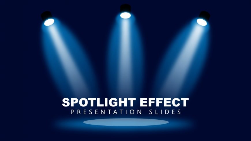 Dark Background and Spotlight Effect Presentation