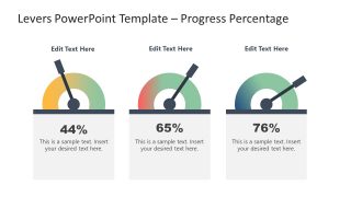 Slide of 3 Levers with Percentage 
