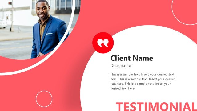 PowerPoint Client Testimonial Layout Design
