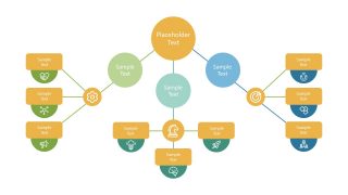 PPT 3 Segment Mind Map Template