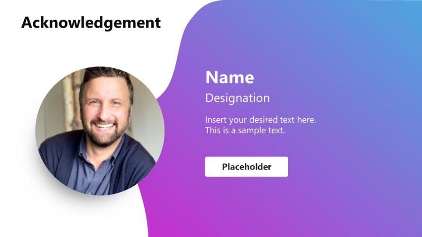 Acknowledgment Slides Employee One Template