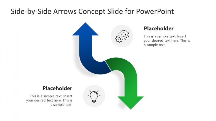 Upward and Downward Arrow Direction Template 