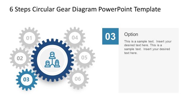 Circular Gear Diagram PowerPoint Item 3
