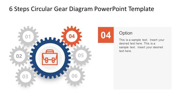 Circular Gear Diagram PowerPoint Item 4